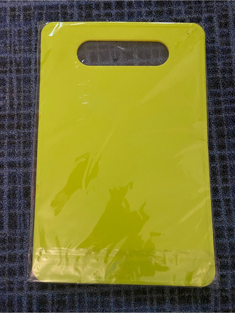 Bright Neon Yellow Cutting/Serving Board with Handle